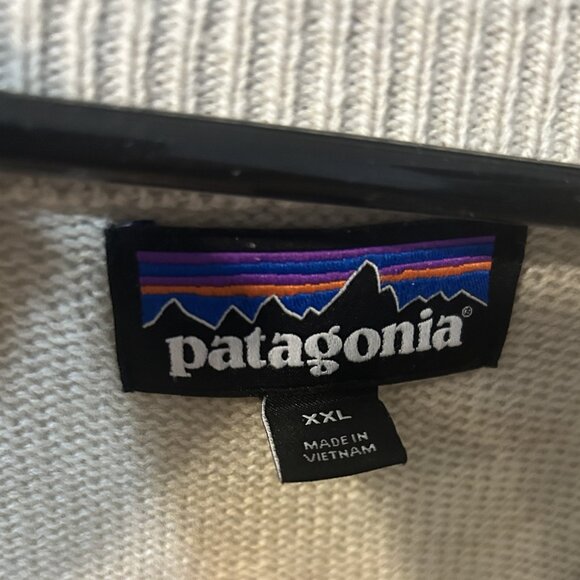 Patagonia Men's Beige Cashmere 1/4-Zip Sweater XXL BNWT brand new - Picture 6 of 6